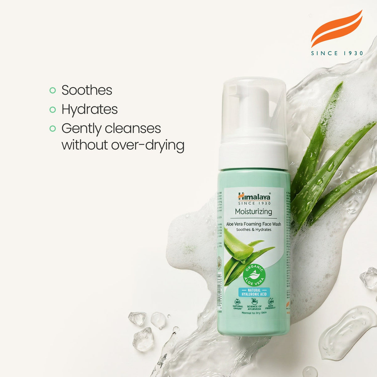 Himalaya Moisturizing Aloe Vera Foaming Face Wash - 150 ml-2