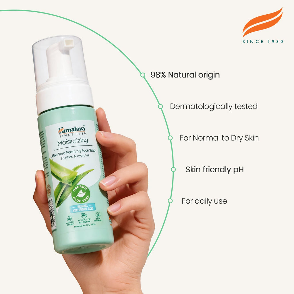 Himalaya Moisturizing Aloe Vera Foaming Face Wash - 150 ml-4