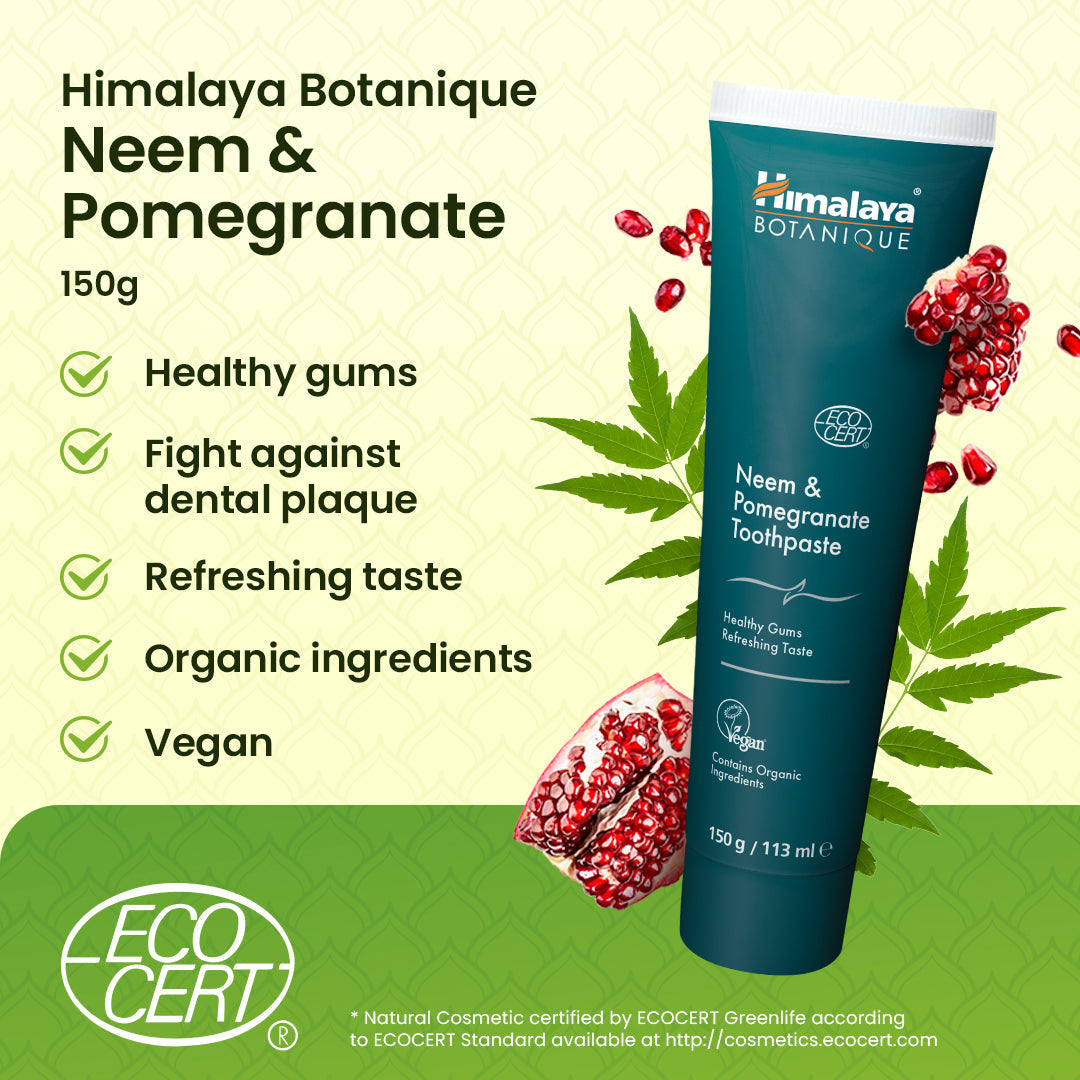 Himalaya Botanique Neem & Pomegranate Toothpaste - 150 g-1