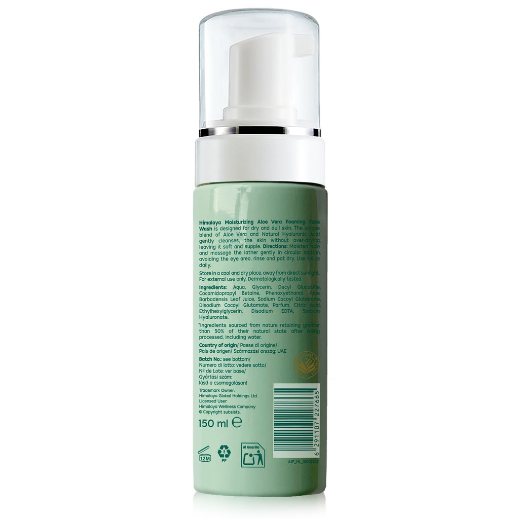 Himalaya Moisturizing Aloe Vera Foaming Face Wash - 150 ml-1
