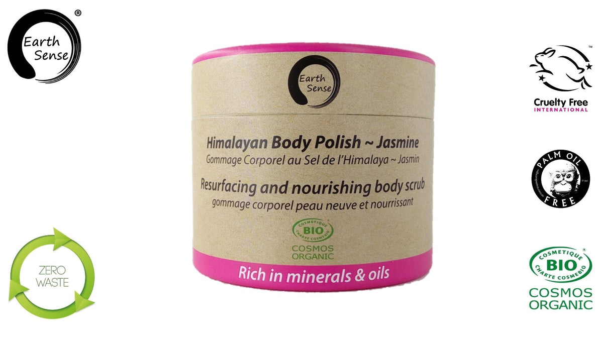 Gommage exfoliant bio pour le corps – Jasmin – 200 ml – Emballage 100 % recyclé