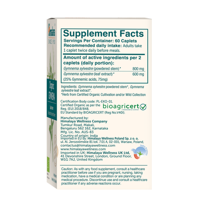 Himalaya Organic Gymnema 60 tablets-1