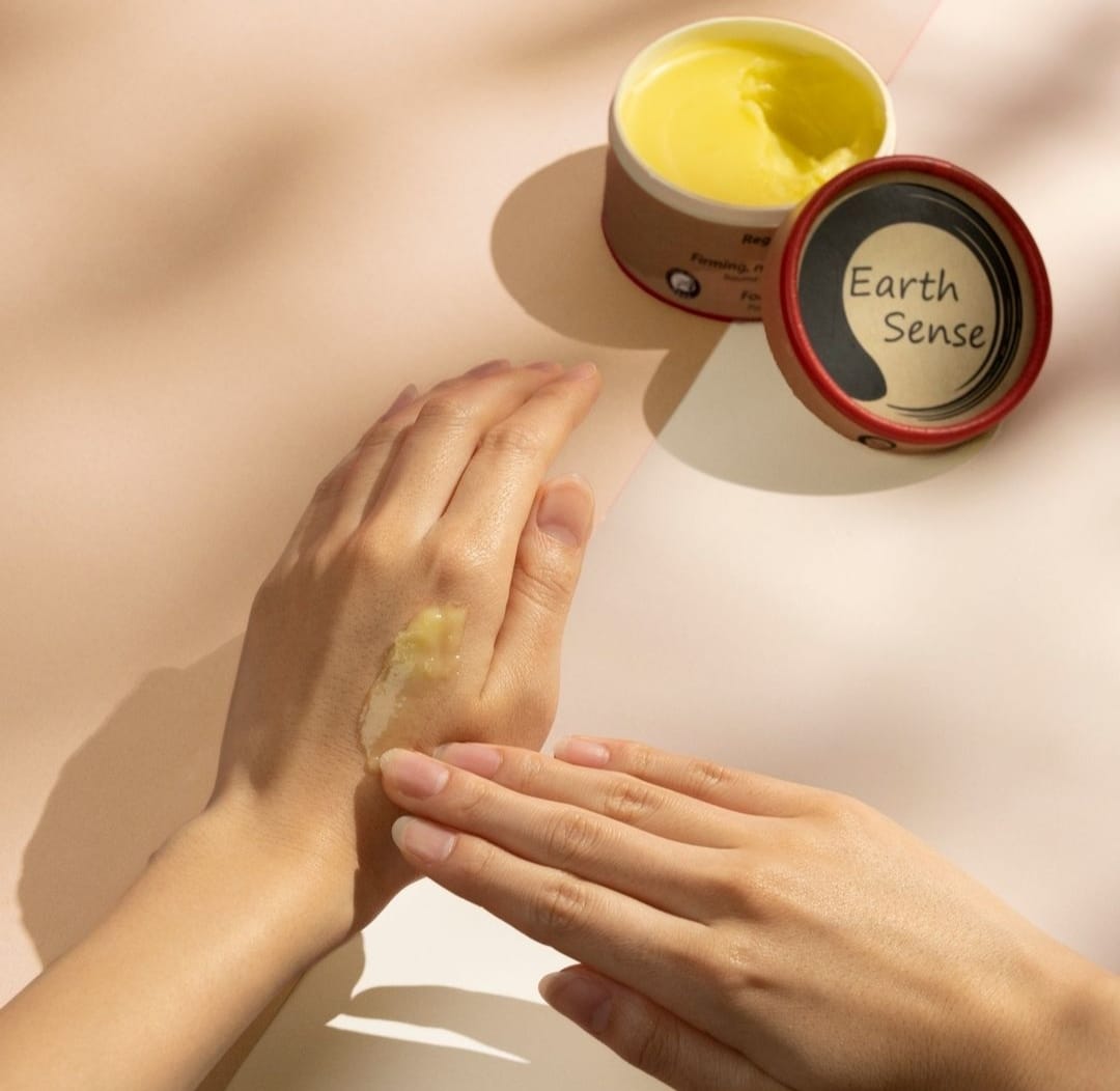 Baume de massage chauffant bio – Visage, mains, bras & corps – 100 ml