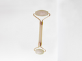 Roller pierre quartz rose pour massage facial-0