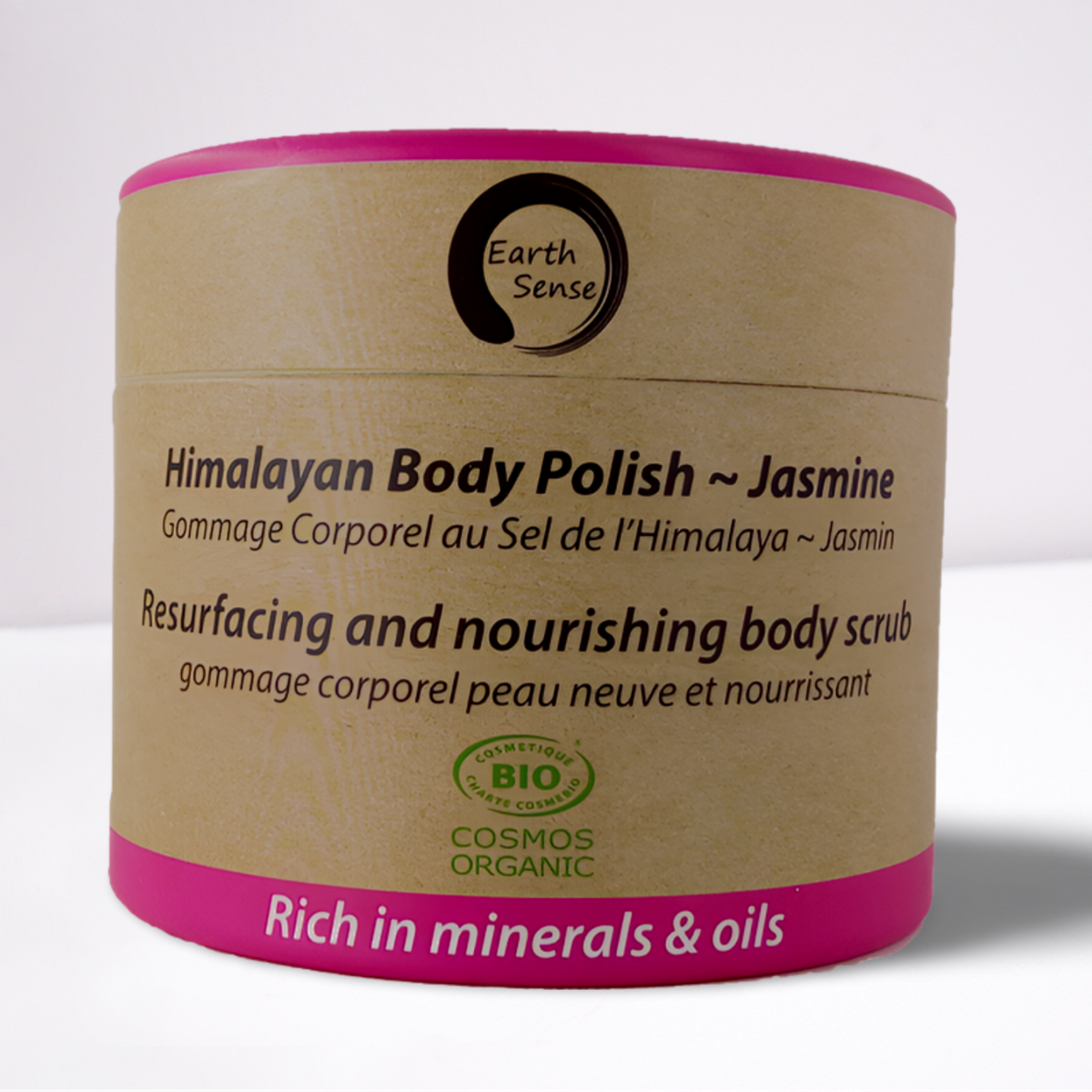 Gommage exfoliant bio pour le corps – Jasmin – 200 ml – Emballage 100 % recyclé