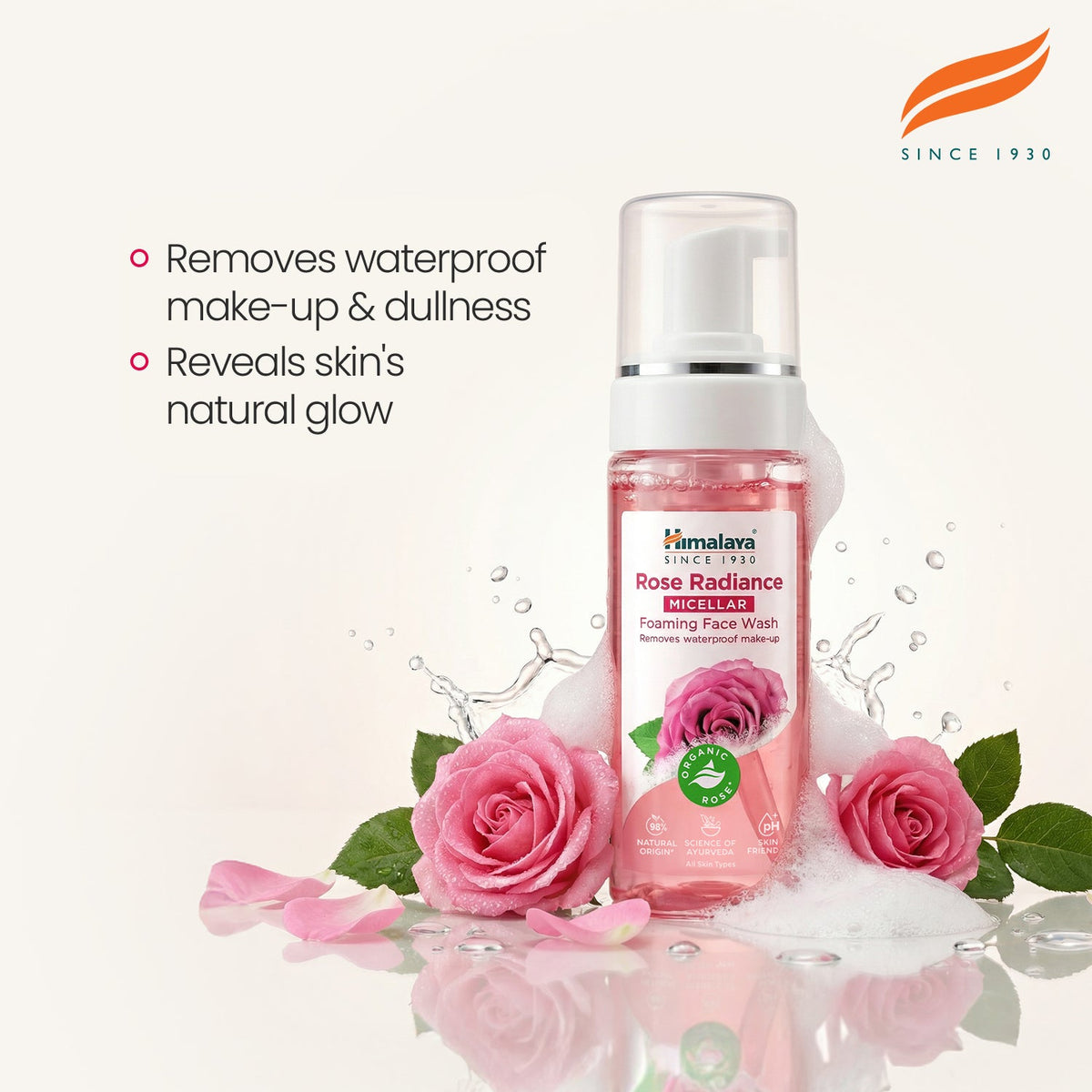 Himalaya Rose Radiance Micellar Foaming Face Wash - 150ml-2