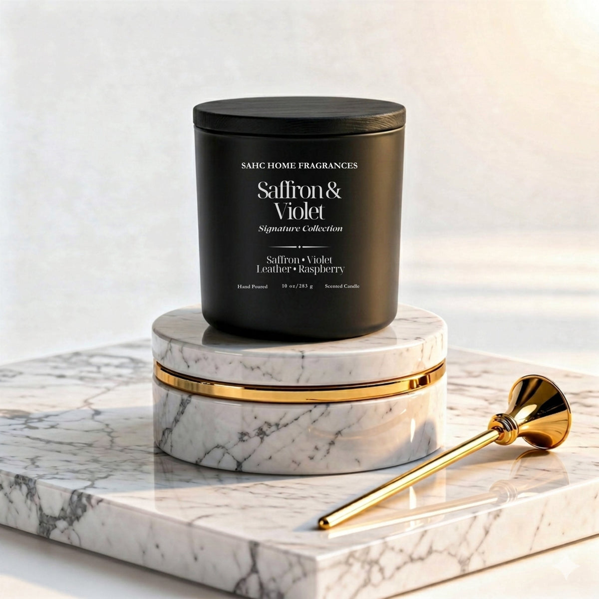 Saffron & Violet | Luxury Fragrance Candle