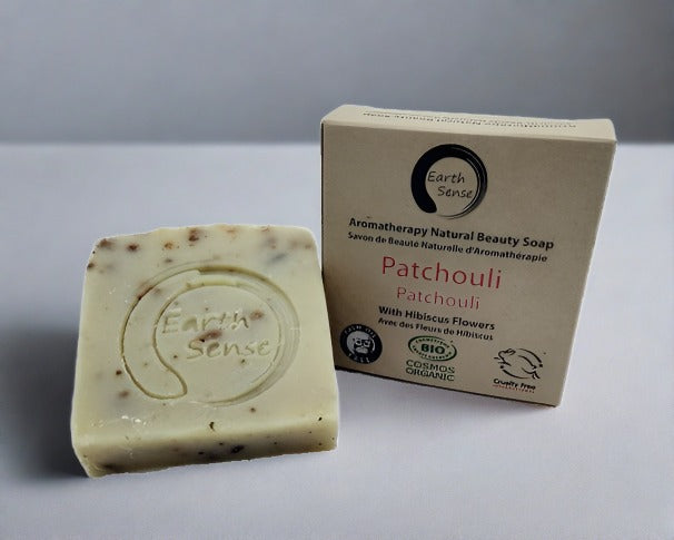 Savon solide bio certifié – Patchouli & fleurs d’hibiscus – 90 g
