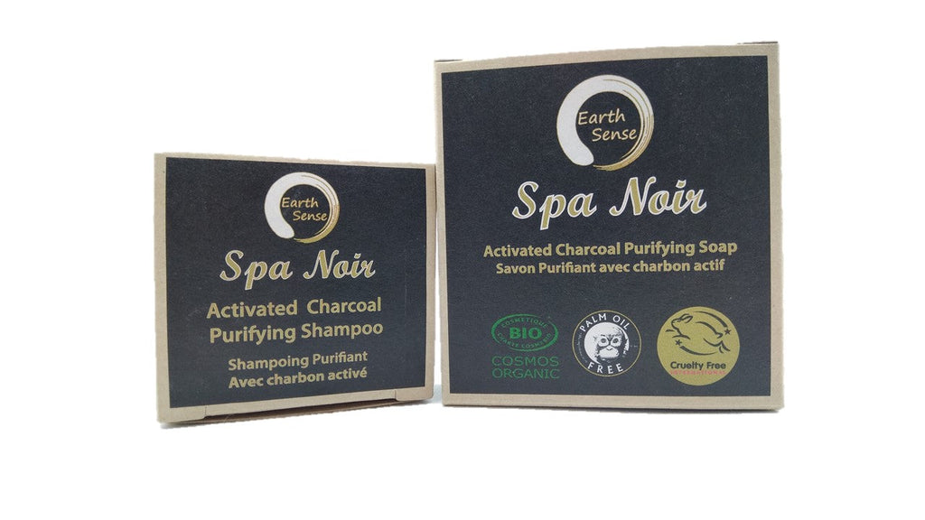 Bio-zertifiziertes Spa Noir - feste Seife mit Aktivkohle - 90g
