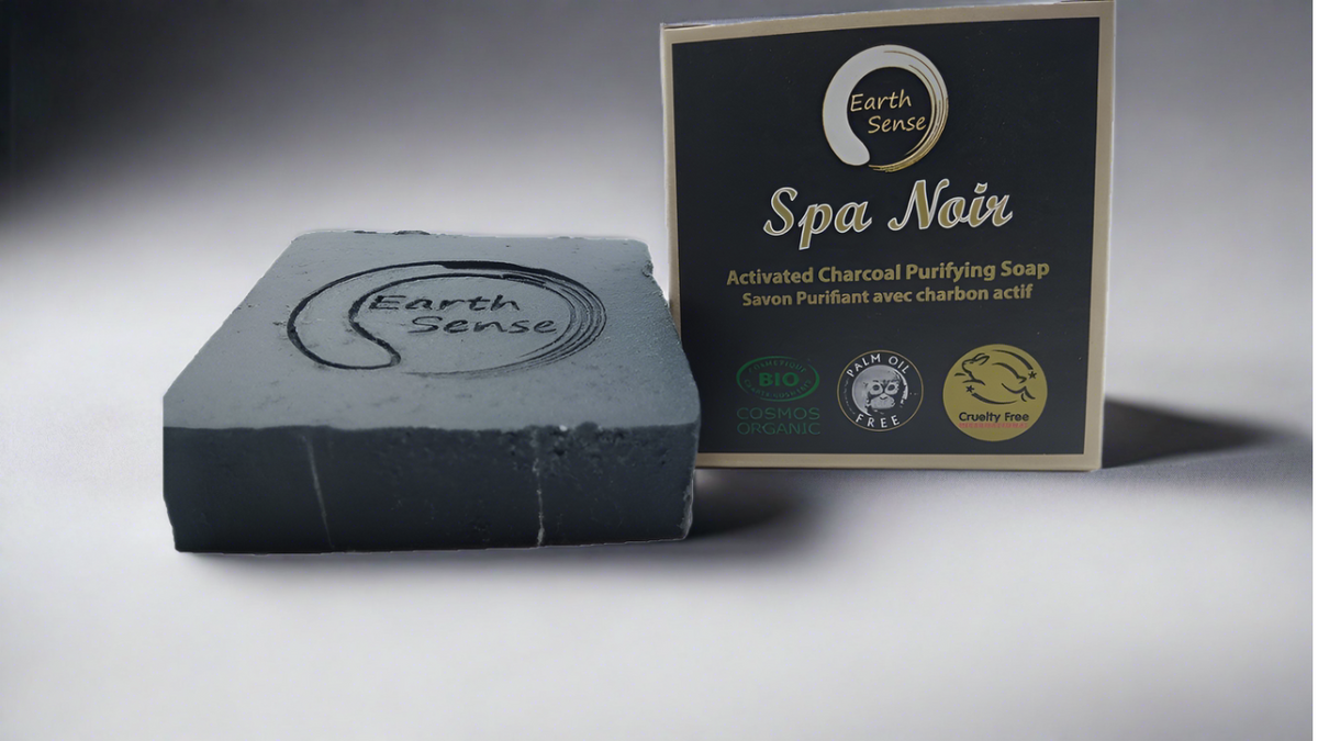 Savon solide bio Spa Noir au charbon actif – 90 g
