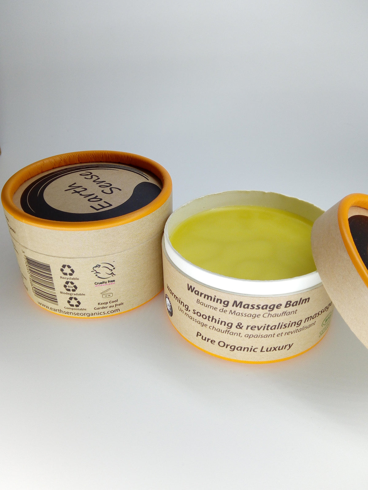 Baume de massage chauffant bio – Visage, mains, bras & corps – 100 ml